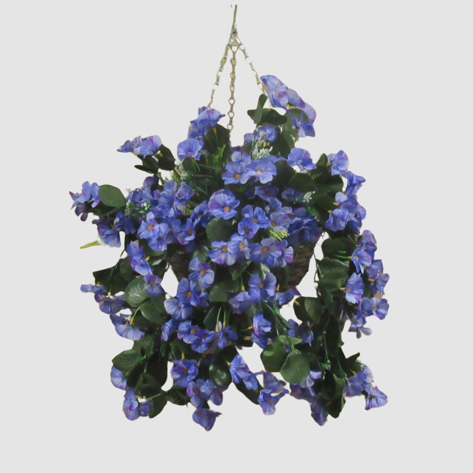 Hanging basket Artificial Trailing Nasturtium SELF ASSEMBLY Basket Included