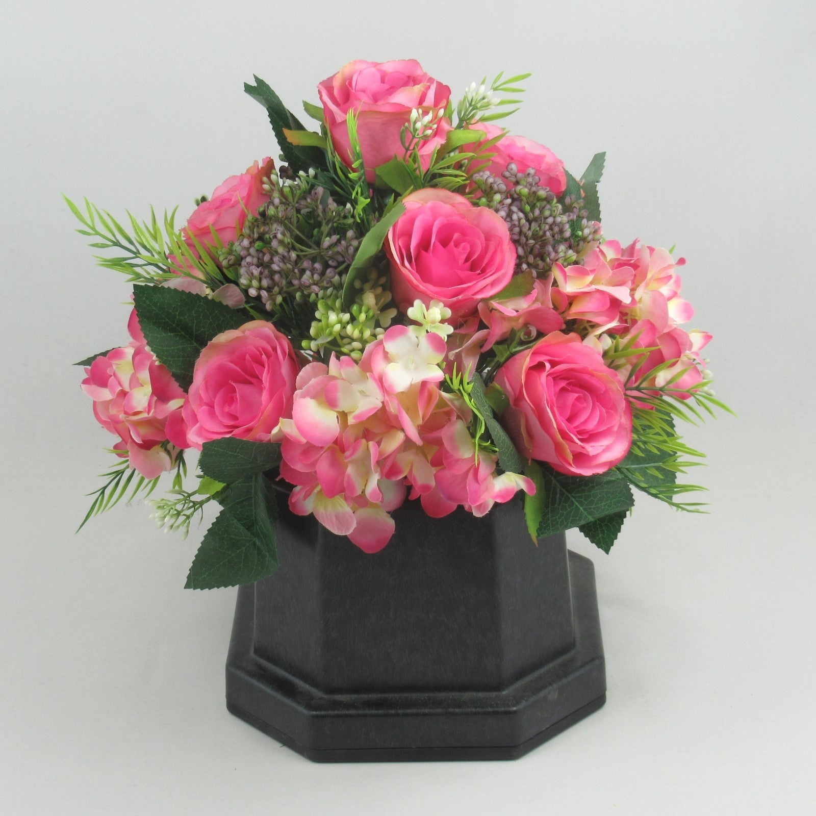 Artificial Silk Flowers Grave/Memorial Arrangement Hand-Made Long Lasting Rose