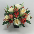Artificial Silk Flowers Grave/Memorial Arrangement Hand-Made Long Lasting 26cm