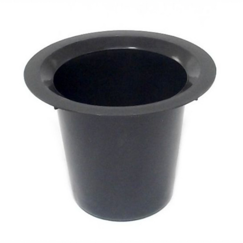 Grave Pot with Lid - Black Vase Flower Holder For Memorial Cemetery Graves