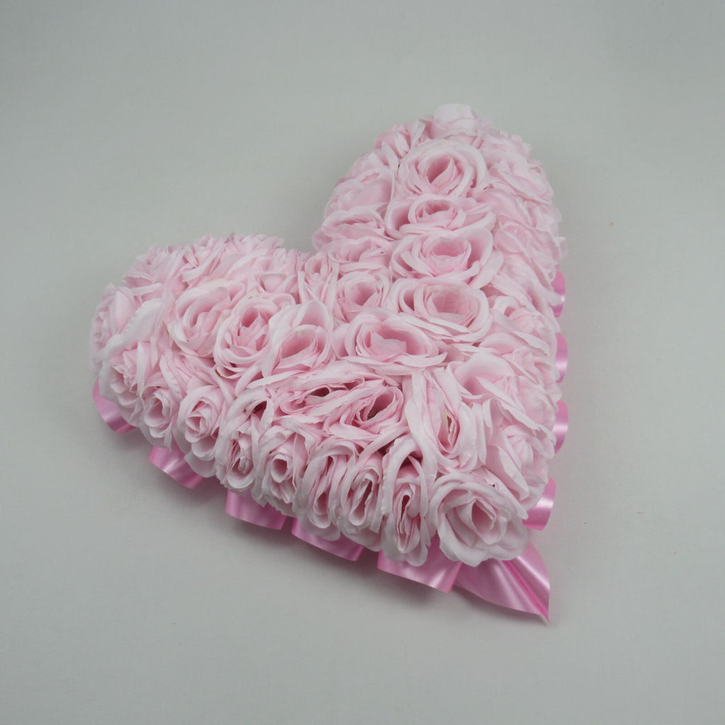 Rose Heart Wreath Grave Tribute Funeral Wreath Pink roses MUM NAN AUNT SISTER