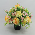 Artificial silk flowers Grave arrangement FREE P&P HandMade Long lasting 27cm
