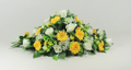 Artificial Flower Rose Gerbera Funeral or Memorial Spray Arrangement 60cm