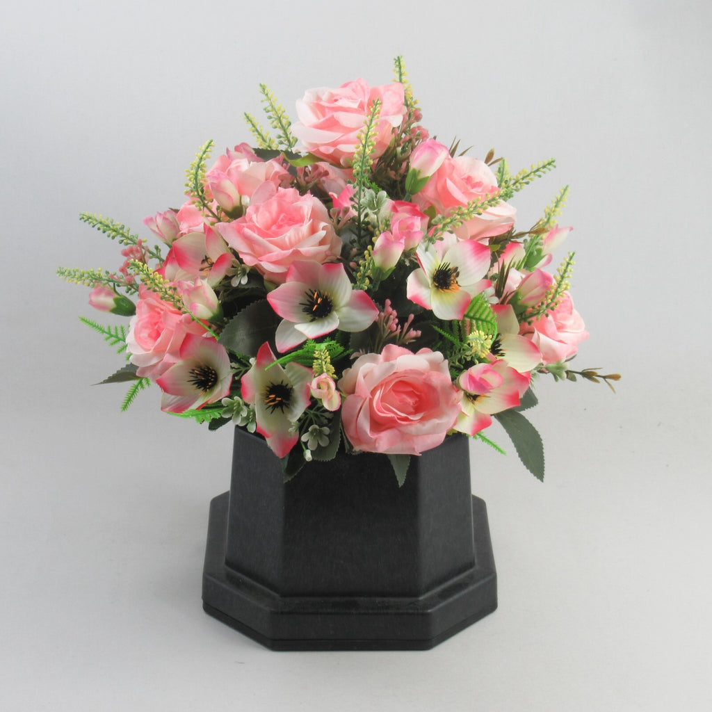 Artificial Silk Flowers Grave/Memorial Arrangement Hand-Made Long Lasting