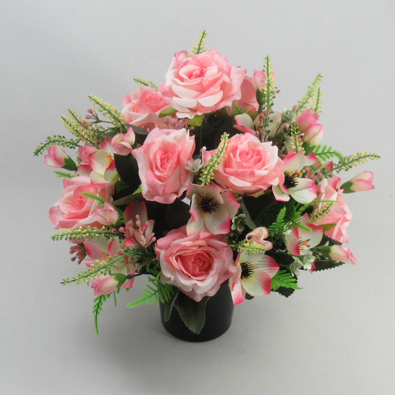 Artificial Silk Flowers Grave/Memorial Arrangement Hand-Made Long Lasting