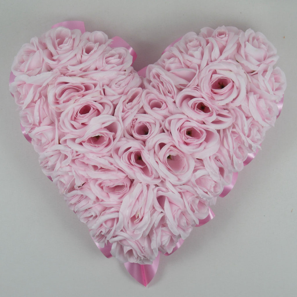 Rose Heart Wreath Grave Tribute Funeral Wreath Pink roses MUM NAN AUNT SISTER