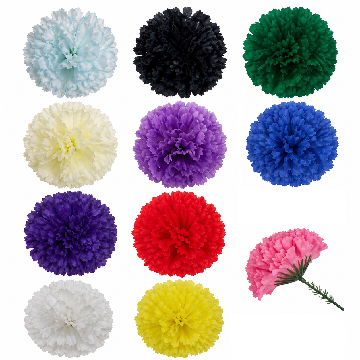 Carnation Picks Artificial Corsage Pick Florist Funeral Tribute Flower UK SELLER